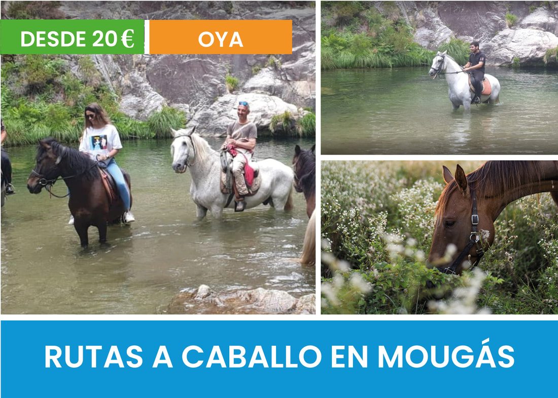 Rutas a caballo en Mougas, Oya, Galicia